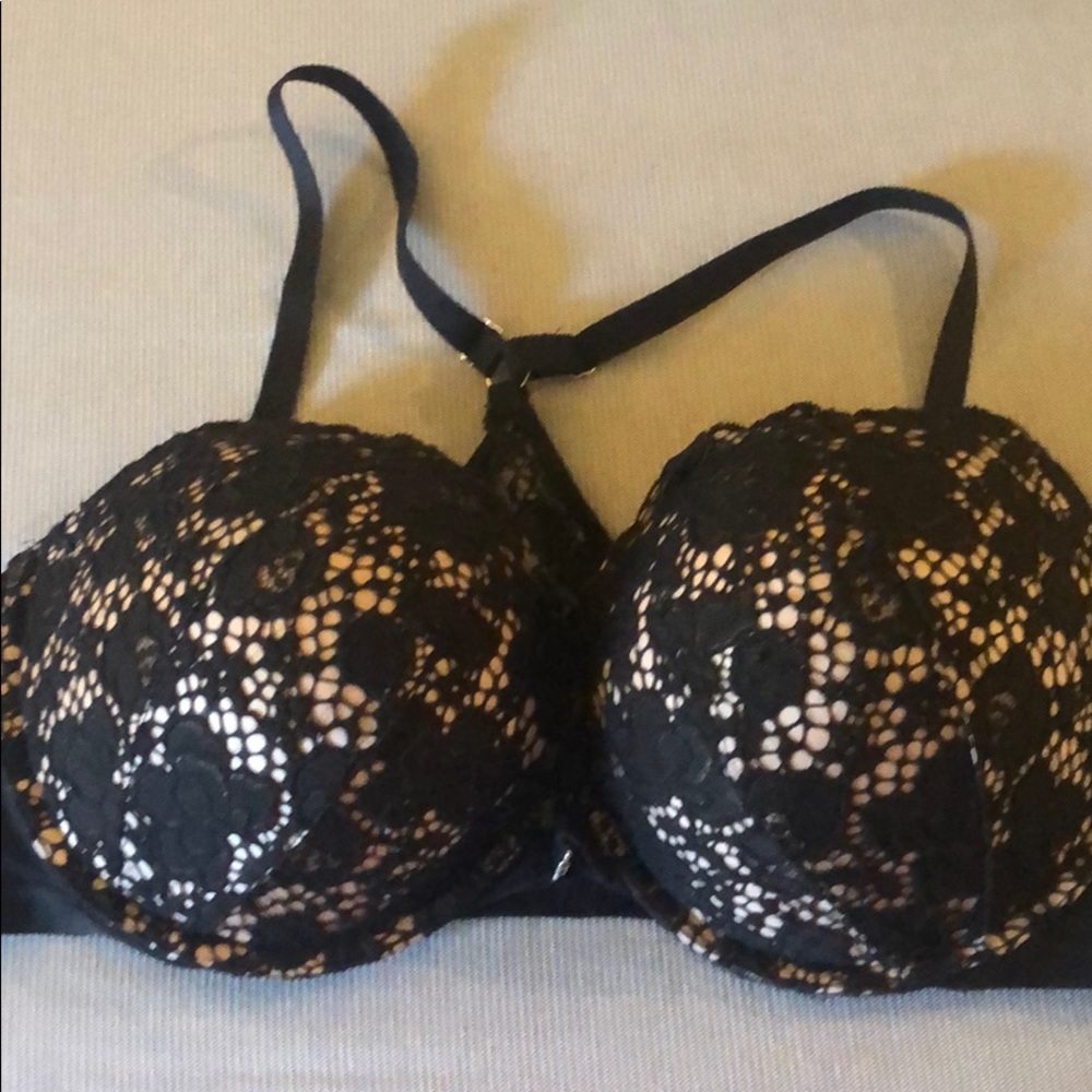 Sexy black and nude racer back bra Victoria secret